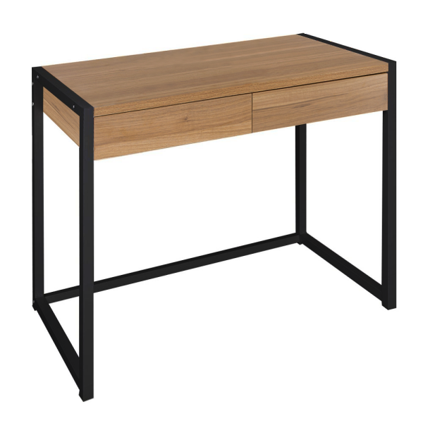 Birou, stejar / negru, ALYSANDRA TYPE 2